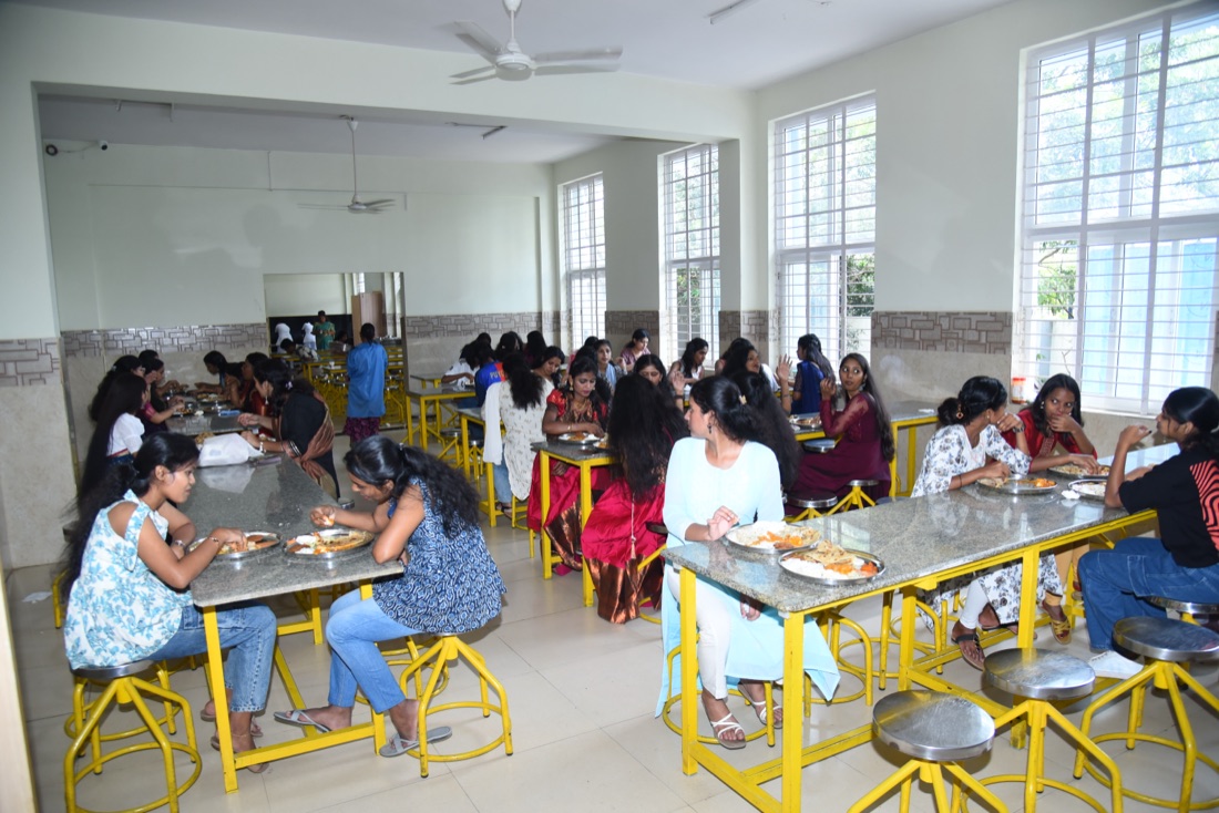 Undergraduate nursing students in a bright classroom learning session
