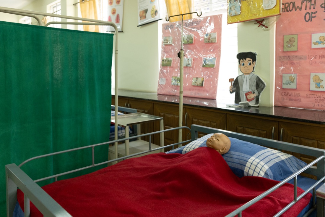 Obstetrics practical training setup for postgraduate nursing specialisation