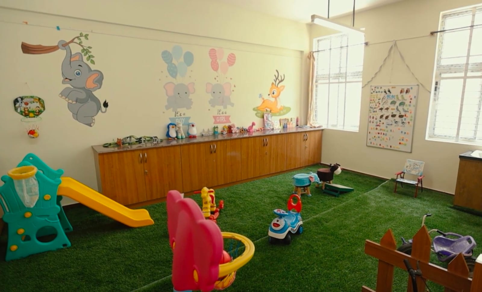 Pediatric lab child-friendly learning resources and care models